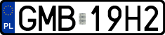 License plates of Poland, Regular car plates
