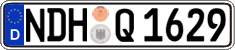 German license plate, Regular plates