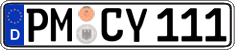 German license plate, Regular plates