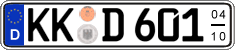 German license plate, Seasonal plates
