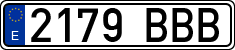License plates of Spain, Ordinary (2000)