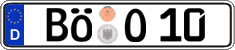 German license plate, Regular plates