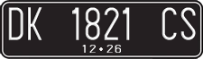 License plate of Indonesia, Regular plates