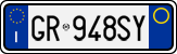 License plate of Italy, Cars (1994 year series)