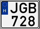 license plates of Hungary, Cars (1990)