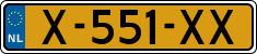 License plate of the Netherlands, Cars