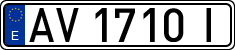 License plates of Spain, 1971 year series