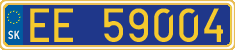 License plate of Slovakia, Diplomatic