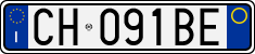 License plate of Italy, Cars (1994 year series)