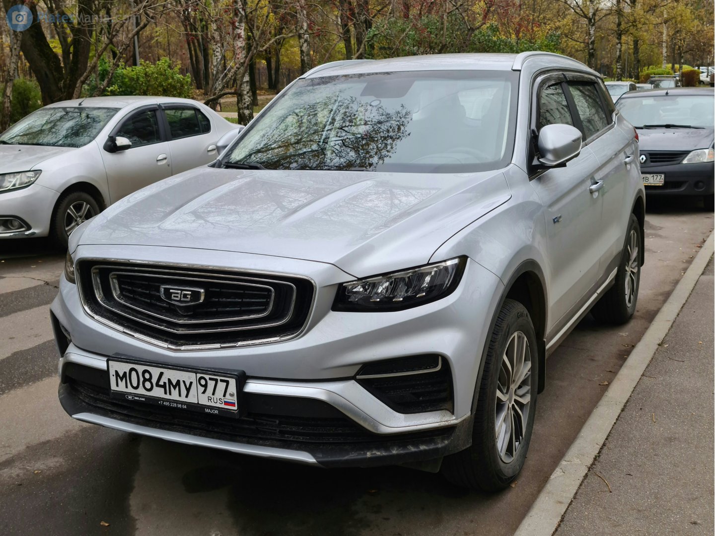 м 084 му 977, BelGee X70 2024– (rebadged Geely Atlas)