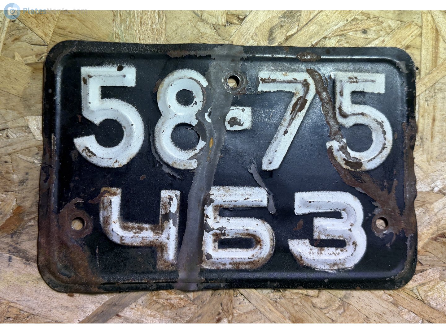 5875 ЧБЗ, License plate without vehicle 