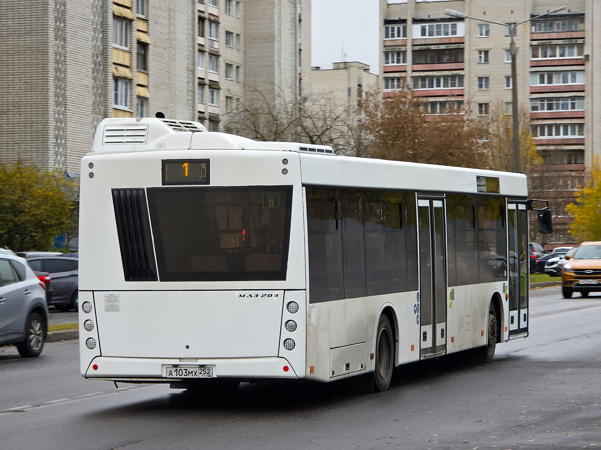 а 103 мх 252, MAZ 203 1st gen, facelift, 2022–