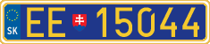License plate of Slovakia, Diplomatic