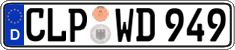 German license plate, Regular plates