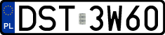 License plates of Poland, Regular car plates