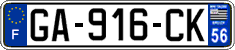 French license plate, SIV (ordinary)