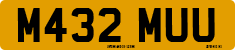 License plate of the United Kingdom, 1983 year system