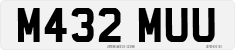 License plate of the United Kingdom, 1983 year system
