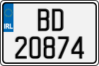 License plate of Ireland, Trailers