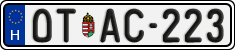 license plates of Hungary, Oldtimers (2022)