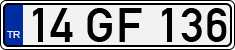 License plate of Turkey, Regular plates