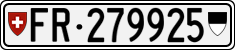License plate of Switzerland, Cars