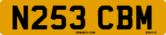 License plate of the United Kingdom, 1983 year system