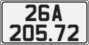 License plate of Vietnam, Cars