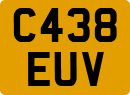 License plate of the United Kingdom, 1983 year system
