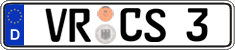 German license plate, Regular plates