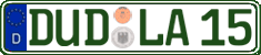 German license plate, Regular plates