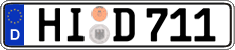 German license plate, Regular plates