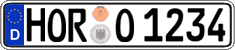 German license plate, Regular plates
