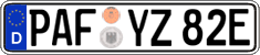 German license plate, Electric vehicles