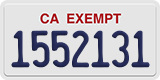 California, Exempt (1234567)