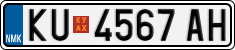 License plate of North Macedonia, Regular plates (2012)