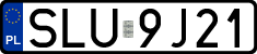 License plates of Poland, Regular car plates
