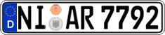 German license plate, Regular plates