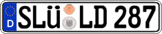 German license plate, Regular plates