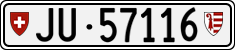 License plate of Switzerland, Cars