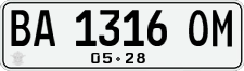 License plate of Indonesia, Regular plates