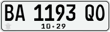 License plate of Indonesia, Regular plates