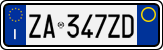 License plate of Italy, Cars (1994 year series)