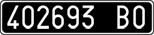 License plate of Italy, Cars (1927 year series)