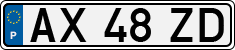 License plate of Portugal, Regular plates