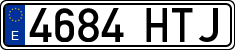 License plates of Spain, Ordinary (2000)