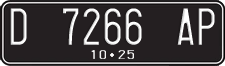 License plate of Indonesia, Regular plates