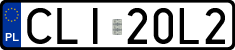 License plates of Poland, Regular car plates