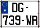 French license plate, SIV (ordinary)