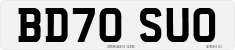 License plate of the United Kingdom, 2001 year system